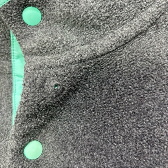 Patagonia Synchilla Women's Small Pullover Fleece Jacket Aqua Gray DAMAGE - Picture 4 of 11